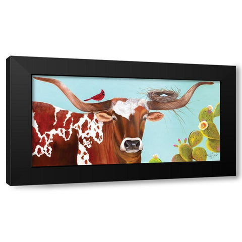 One with Nature Black Modern Wood Framed Art Print by Fifer, Diane
