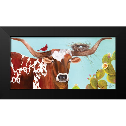 One with Nature Black Modern Wood Framed Art Print by Fifer, Diane