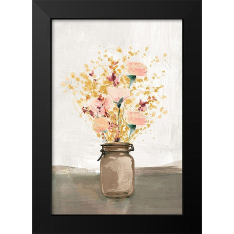 Amber Dreams Black Modern Wood Framed Art Print by Dogwood Portfolio