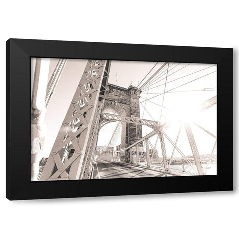 Bridge View I Black Modern Wood Framed Art Print by Quillen, Donnie