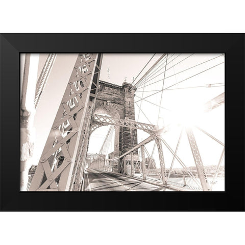Bridge View I Black Modern Wood Framed Art Print by Quillen, Donnie
