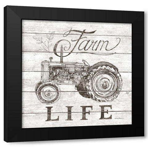 Farm Life Black Modern Wood Framed Art Print by Strain, Deb
