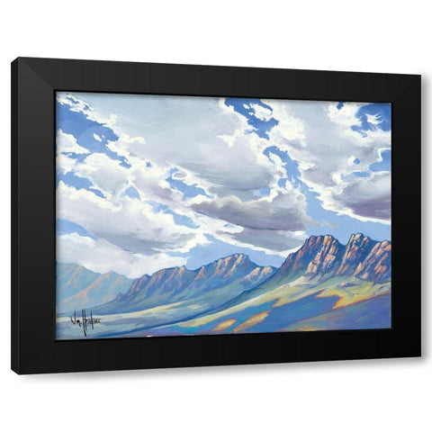 La Brecha Black Modern Wood Framed Art Print with Double Matting by Hawkins, William