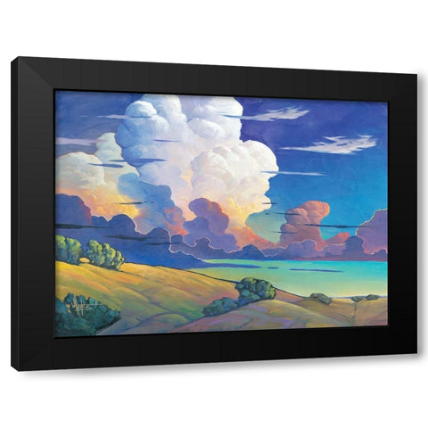 Veridico Black Modern Wood Framed Art Print with Double Matting by Hawkins, William