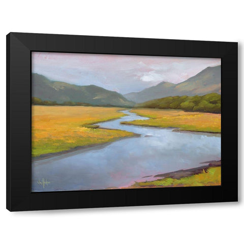 La Historia de la Granja Black Modern Wood Framed Art Print with Double Matting by Hawkins, William