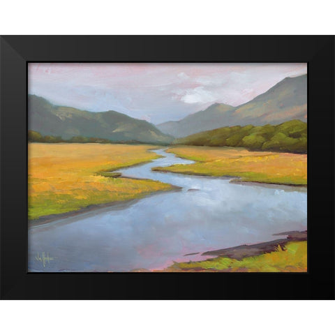 La Historia de la Granja Black Modern Wood Framed Art Print by Hawkins, William