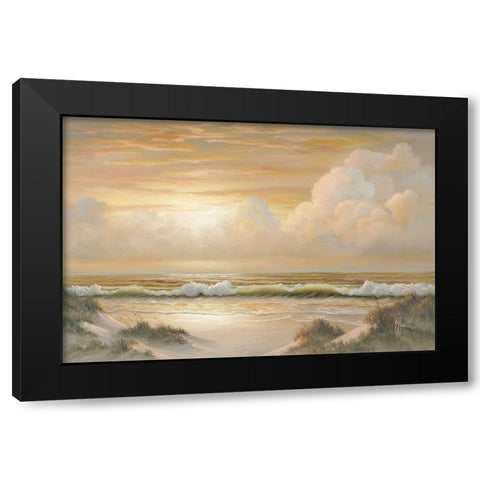 Dusk Black Modern Wood Framed Art Print by Jaxn Blvd.