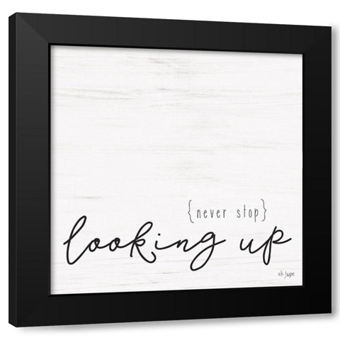 Looking Up Black Modern Wood Framed Art Print with Double Matting by Jaxn Blvd.