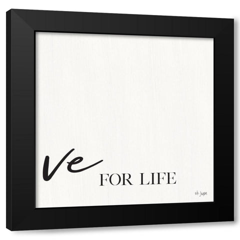 You Are My Love II Black Modern Wood Framed Art Print by Jaxn Blvd.