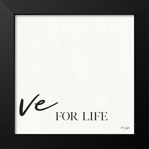 You Are My Love II Black Modern Wood Framed Art Print by Jaxn Blvd.