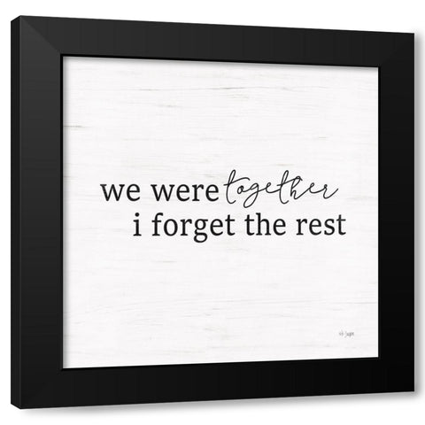 We Were Together Black Modern Wood Framed Art Print with Double Matting by Jaxn Blvd.