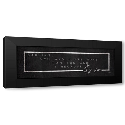 You and I Black Modern Wood Framed Art Print by Jaxn Blvd.