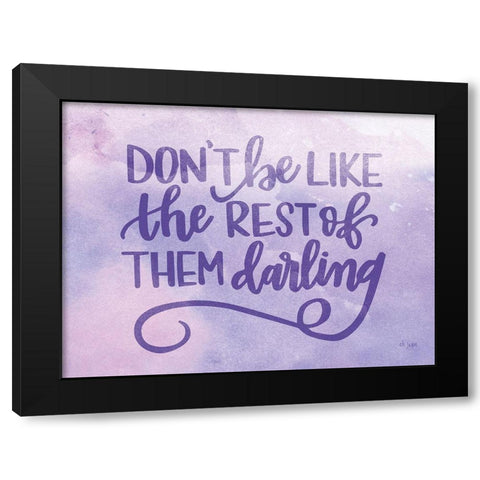 The Rest of Them Black Modern Wood Framed Art Print by Jaxn Blvd.