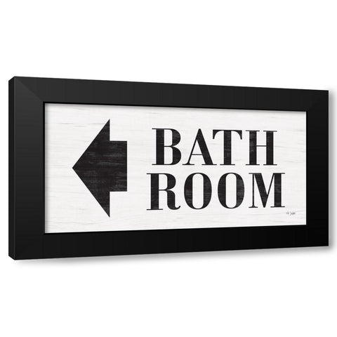 Bath Room Black Modern Wood Framed Art Print by Jaxn Blvd.