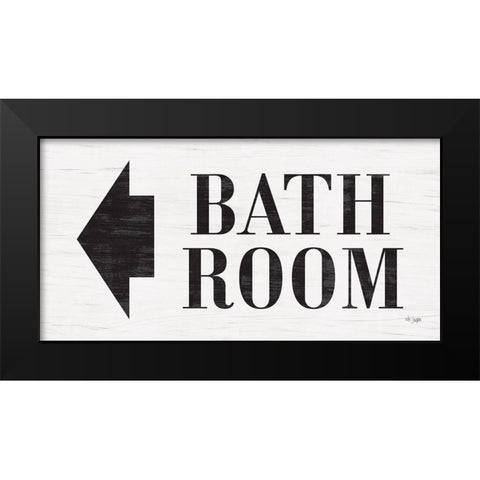 Bath Room Black Modern Wood Framed Art Print by Jaxn Blvd.