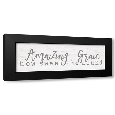 Amazing Grace Black Modern Wood Framed Art Print by Jaxn Blvd.