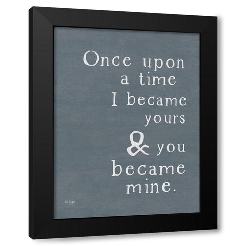 Once Upon a Time Black Modern Wood Framed Art Print with Double Matting by Jaxn Blvd.
