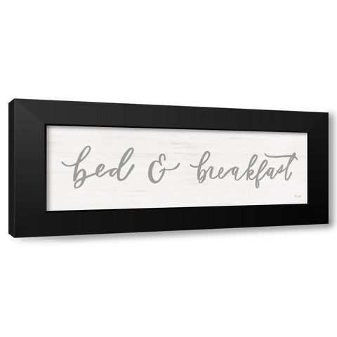 Bed and Breakfast Black Modern Wood Framed Art Print with Double Matting by Jaxn Blvd.