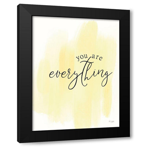 You Are My Everything Black Modern Wood Framed Art Print by Jaxn Blvd.