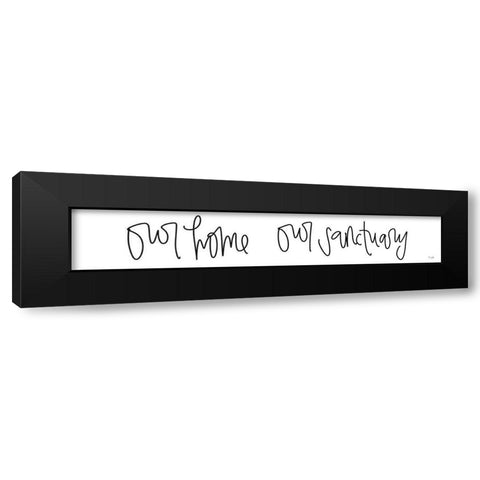 Home Sanctuary Black Modern Wood Framed Art Print by Jaxn Blvd.