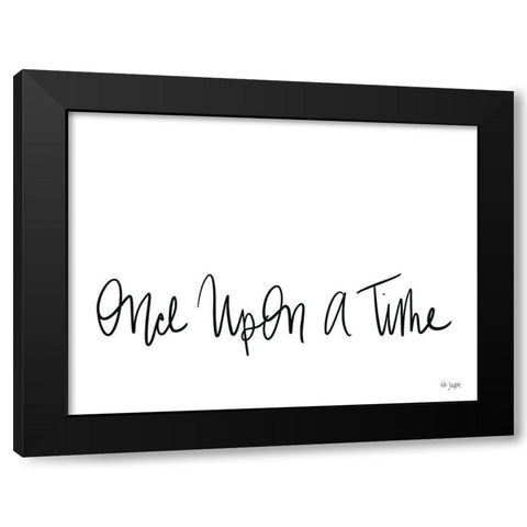 Once Upon a Time Black Modern Wood Framed Art Print by Jaxn Blvd.