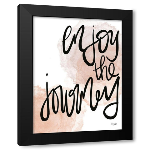 Enjoy the Journey Black Modern Wood Framed Art Print with Double Matting by Jaxn Blvd.