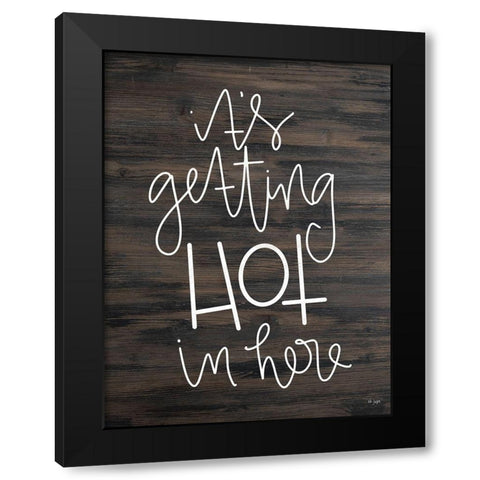 Its Getting Hot Black Modern Wood Framed Art Print with Double Matting by Jaxn Blvd.