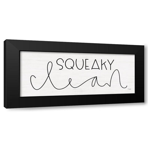 Squeaky Clean Black Modern Wood Framed Art Print with Double Matting by Jaxn Blvd.