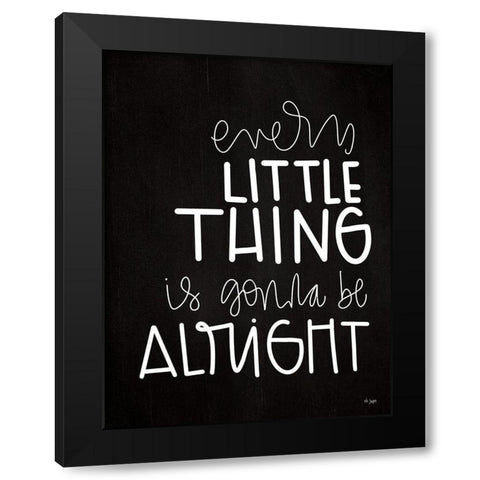 Every Little Thing Black Modern Wood Framed Art Print with Double Matting by Jaxn Blvd.