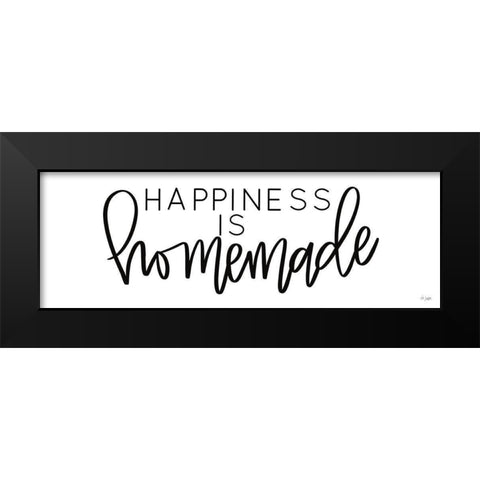 Happiness is Homemade Black Modern Wood Framed Art Print by Jaxn Blvd.