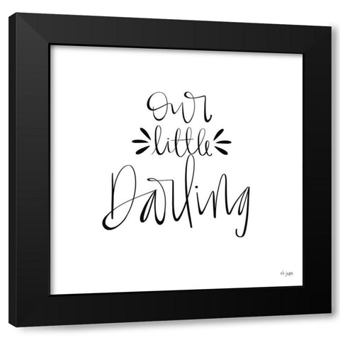 Our Little Darling Black Modern Wood Framed Art Print with Double Matting by Jaxn Blvd.