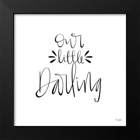 Our Little Darling Black Modern Wood Framed Art Print by Jaxn Blvd.