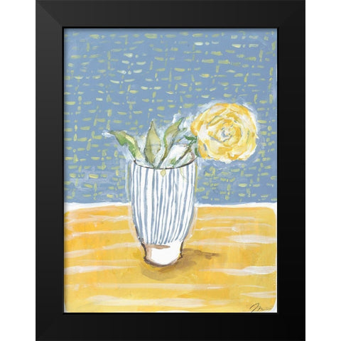 Rose in Glass I Black Modern Wood Framed Art Print by Mingo, Jessica