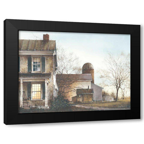 Evening Light Black Modern Wood Framed Art Print by Rossini, John