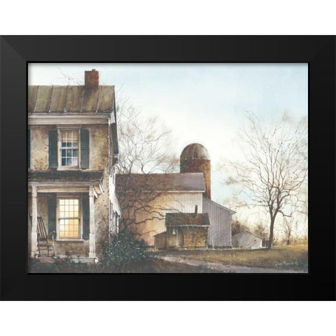 Evening Light Black Modern Wood Framed Art Print by Rossini, John