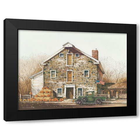 Fall is in the Air Black Modern Wood Framed Art Print with Double Matting by Rossini, John