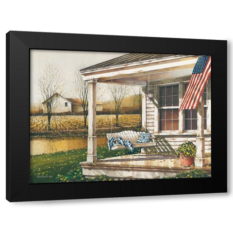 Fall is in the Air Black Modern Wood Framed Art Print with Double Matting by Rossini, John