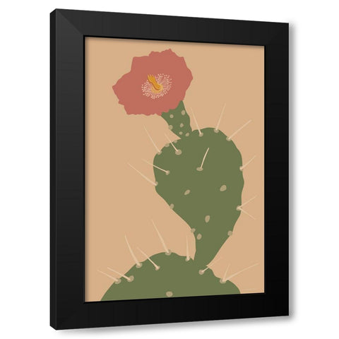 Pretty Prickle 1 Black Modern Wood Framed Art Print with Double Matting by Kamdon Kreations