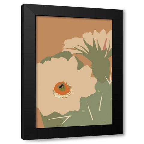 Pretty Prickle 2 Black Modern Wood Framed Art Print with Double Matting by Kamdon Kreations