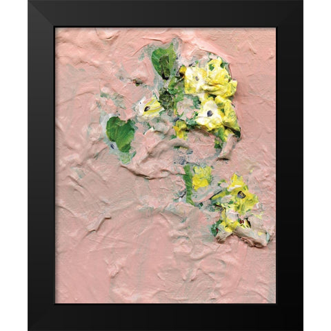 Trampled Beauty Black Modern Wood Framed Art Print by Kamdon Kreations
