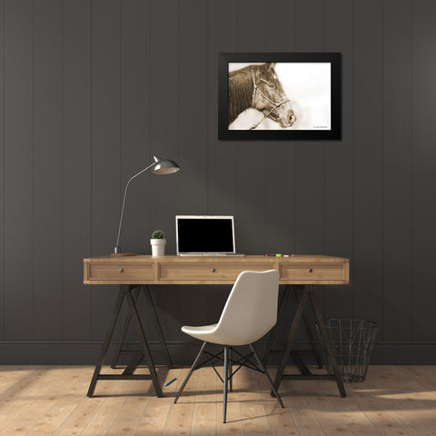 Sepia Thunder Black Modern Wood Framed Art Print by Brooks, Kari
