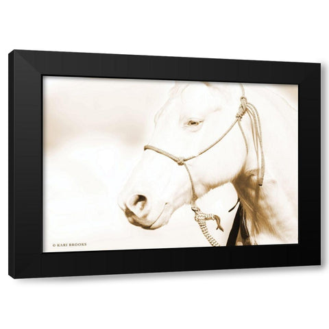 Sepia Medicine Man Black Modern Wood Framed Art Print by Brooks, Kari