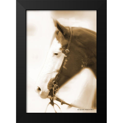 Sepia Dream Black Modern Wood Framed Art Print by Brooks, Kari