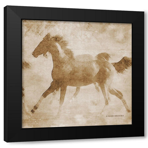 Running Fowl I Black Modern Wood Framed Art Print by Brooks, Kari