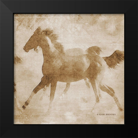 Running Fowl I Black Modern Wood Framed Art Print by Brooks, Kari