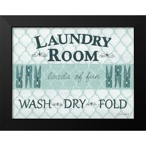 Loads of Fun Black Modern Wood Framed Art Print by Kennedy, Lisa