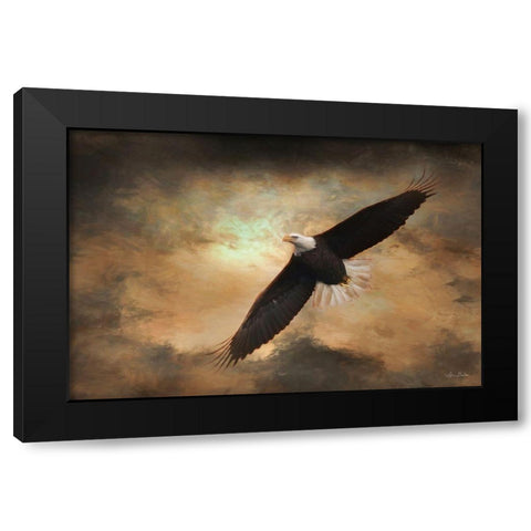 Soaring Eagles Black Modern Wood Framed Art Print by Deiter, Lori