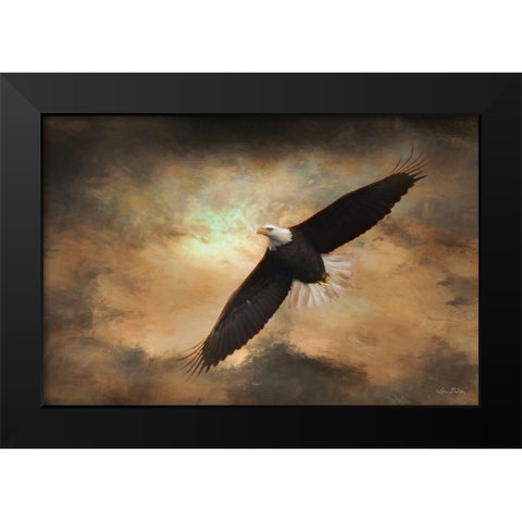 Soaring Eagles Black Modern Wood Framed Art Print by Deiter, Lori