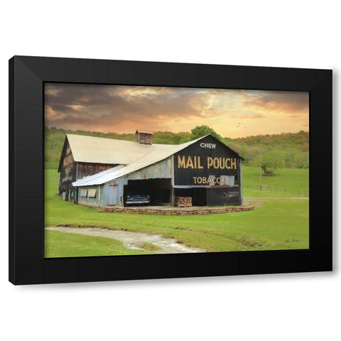 Mail Pouch Barn Black Modern Wood Framed Art Print by Deiter, Lori
