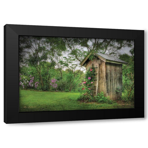 Fragrant Outhouse Black Modern Wood Framed Art Print by Deiter, Lori
